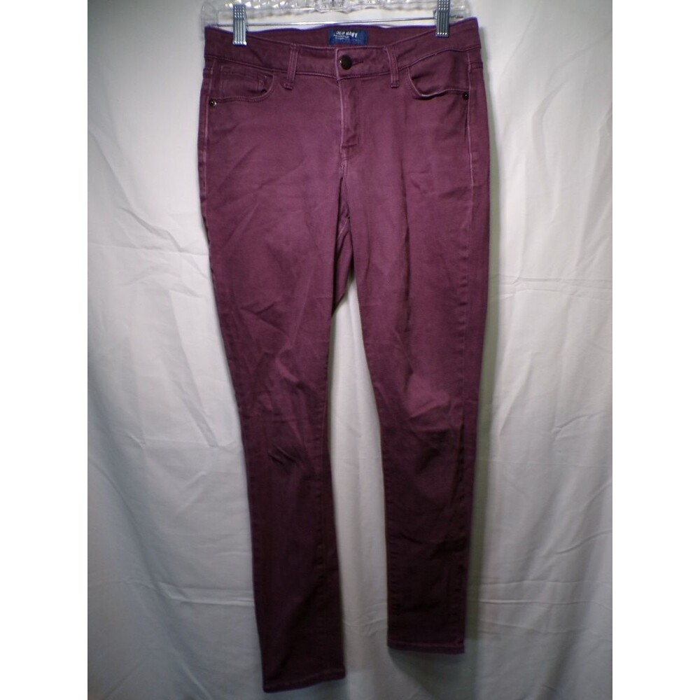 Old Navy Women's Rockstar Mid Rise Skinny Jeans Size 6 Purple Burgundy